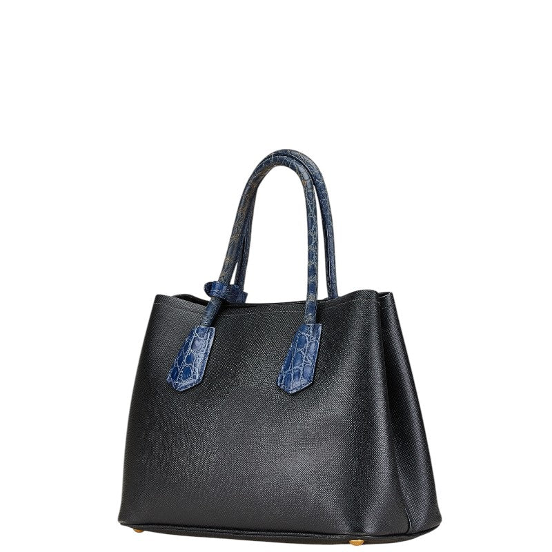 Prada Double Crocodile 2Way Bag Saffiano Travel Bag