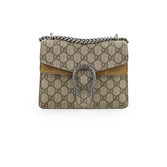Gucci Supreme Dionysus Crossbody Bag Beige Mini