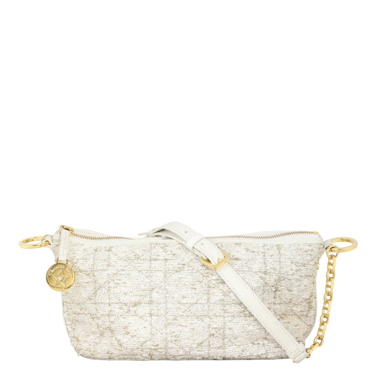 Dior star Hobo Tweed Handbag Travel Bag