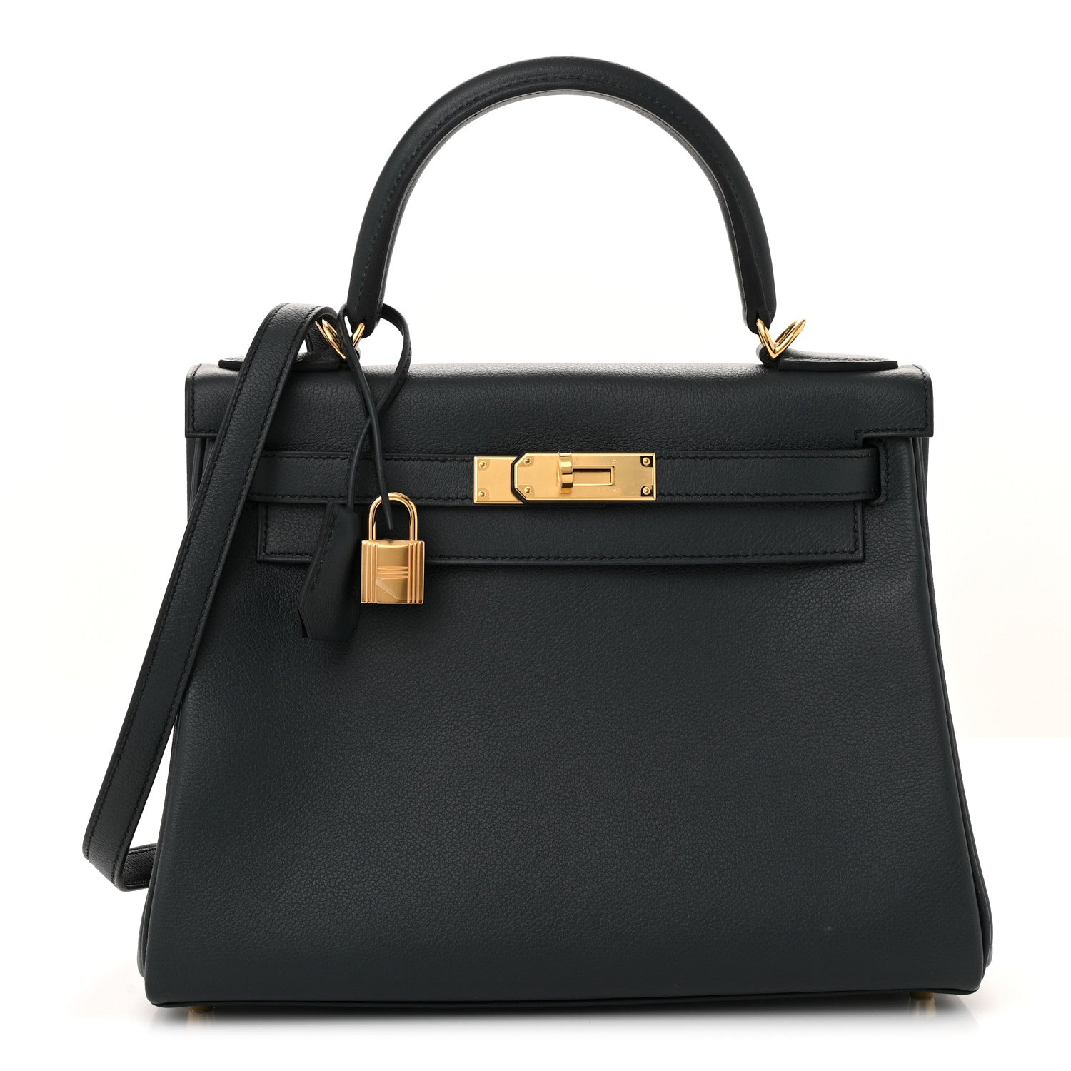 Hermes Evercolor Kelly Retourne Vert Rousseau Handbag Travel Bag