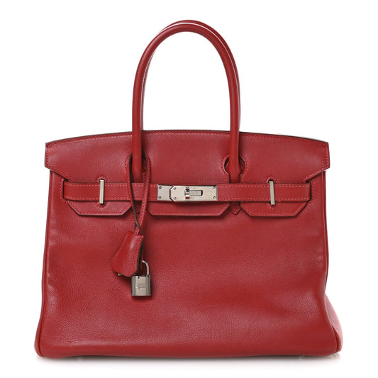 Hermes Swift Birkin Rouge Vif Handbag Travel Bag
