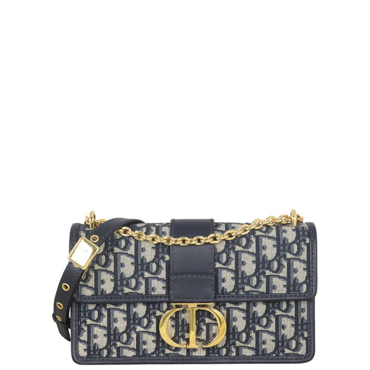 Dior Crossbody Bag 30 Montaigne East-West Bag Oblique Canvas Chain Shoulder Bag