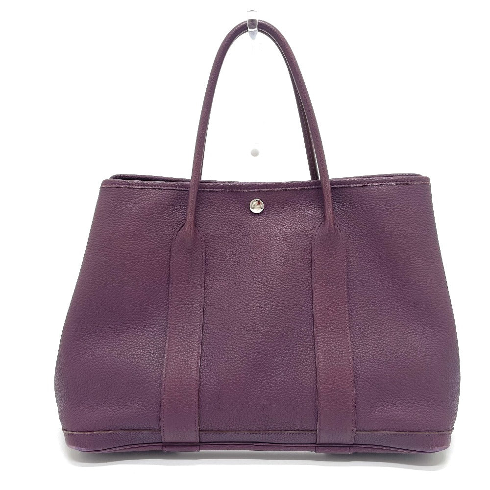 Hermes Tote Bag Negonda Type Garden Party Pm Women Purple