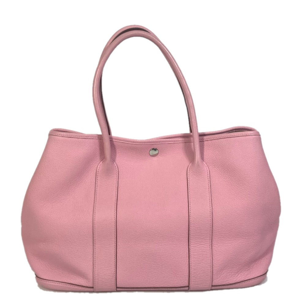 Hermes Tote Bag Garden Party Pm Tote Bag Women Leather Pink