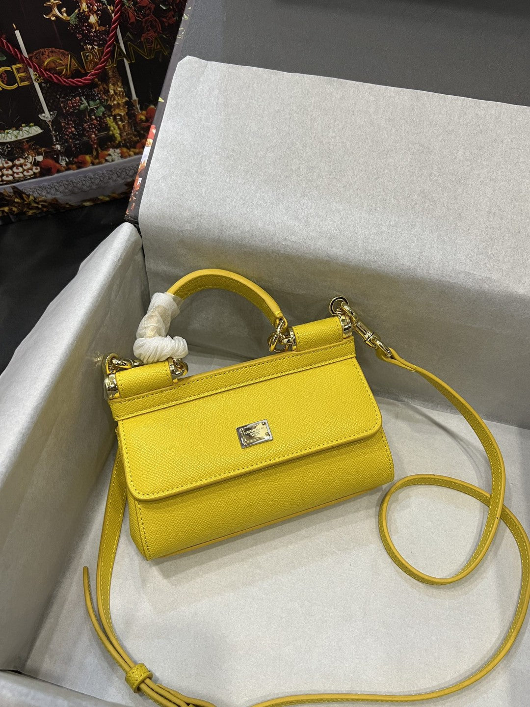 Sicily Dauphine Yellow Small Travel Bag