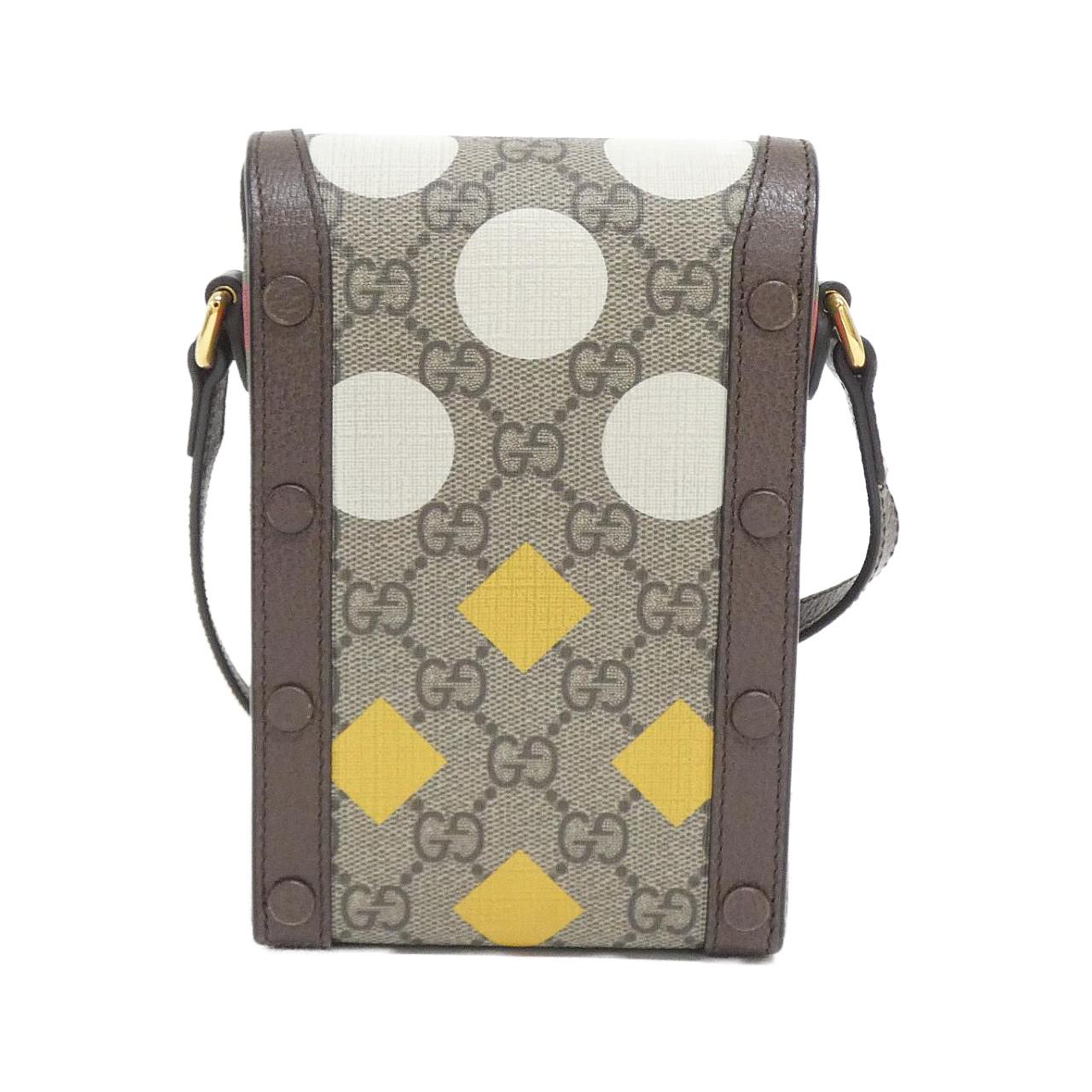 Gucci Supreme Shoulder Bag Leather Canvas