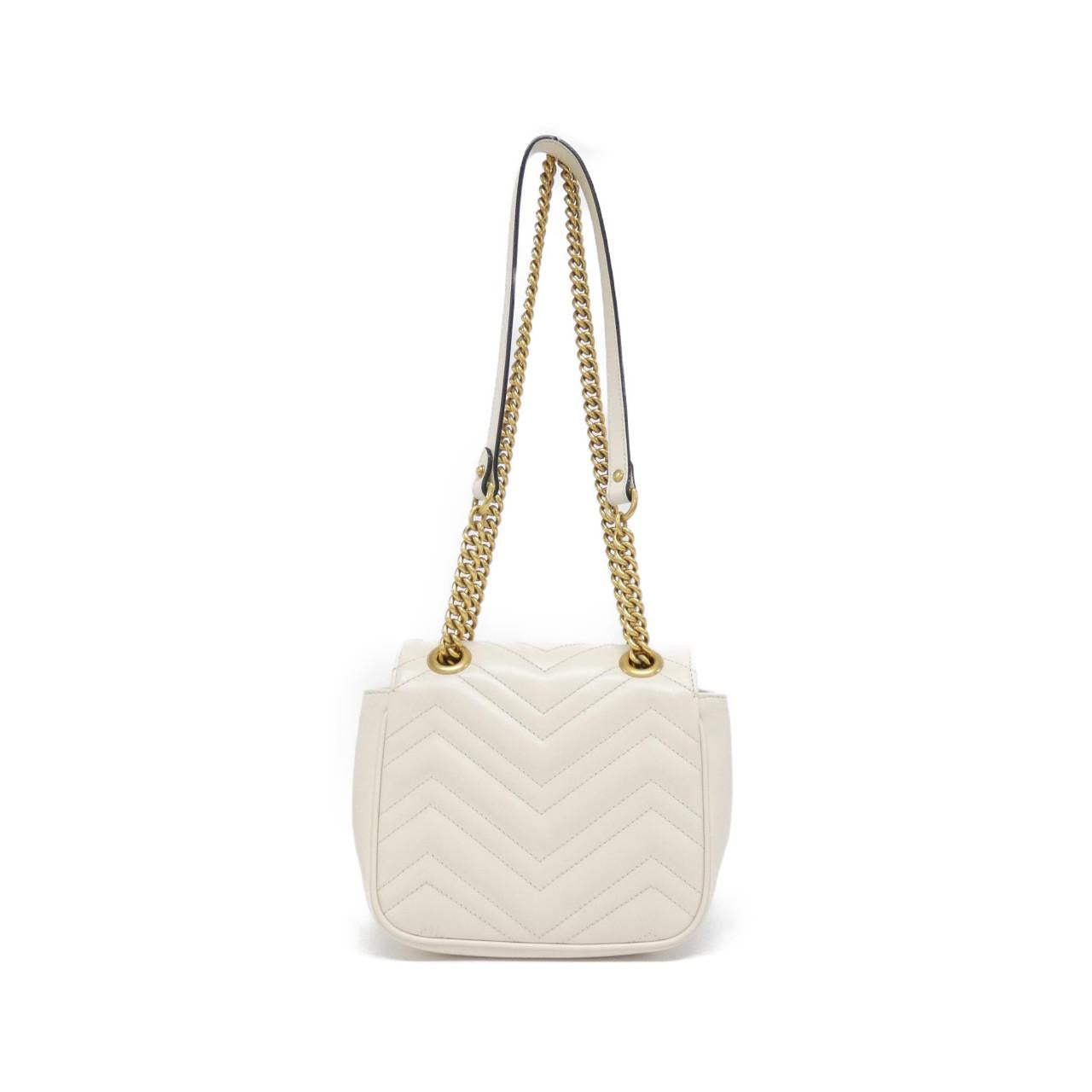 Gucci Marmont Chevron Shoulder Bag Leather Quilted Bag 7
