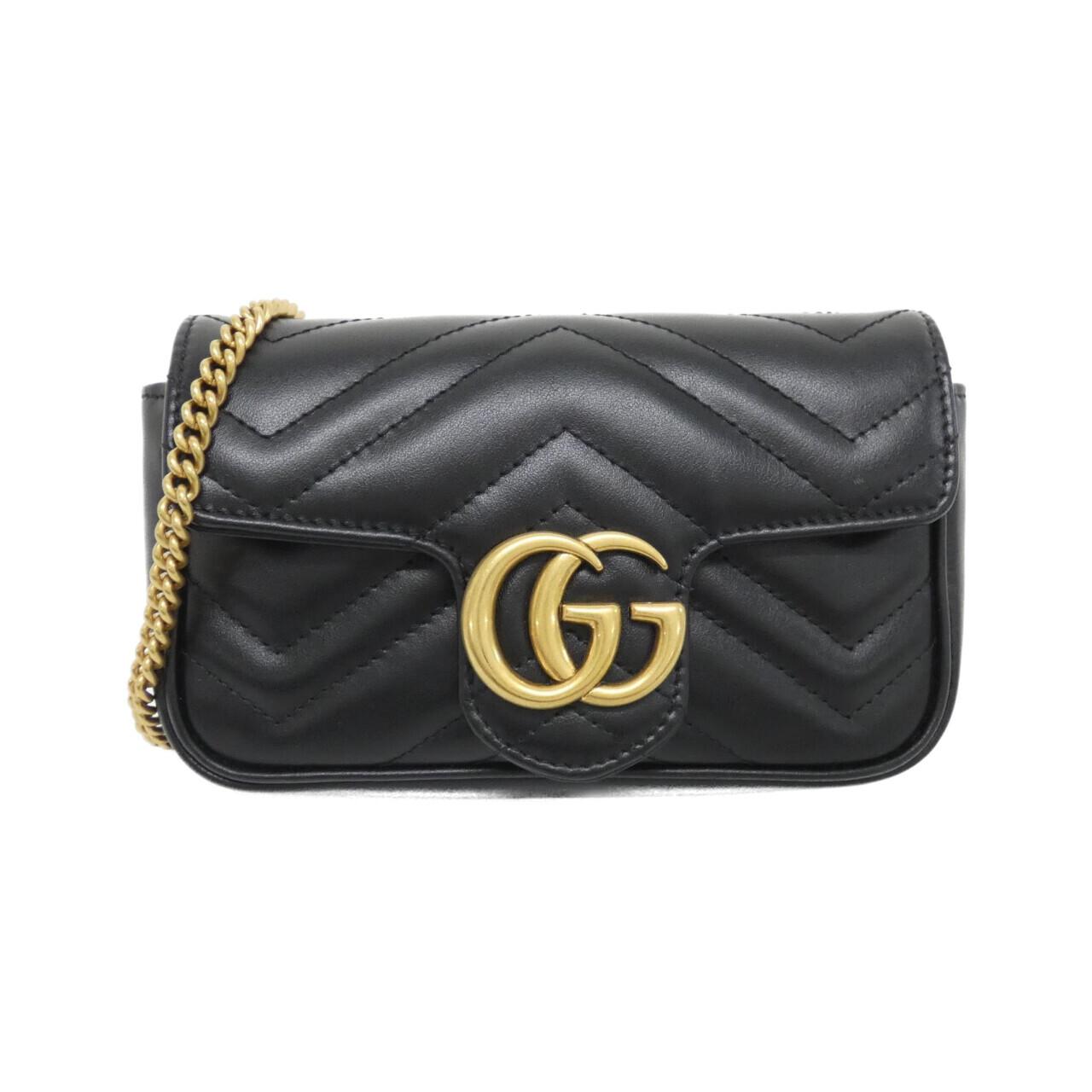 Gucci Marmont Chevron Shoulder Bag Leather Quilted Bag 4