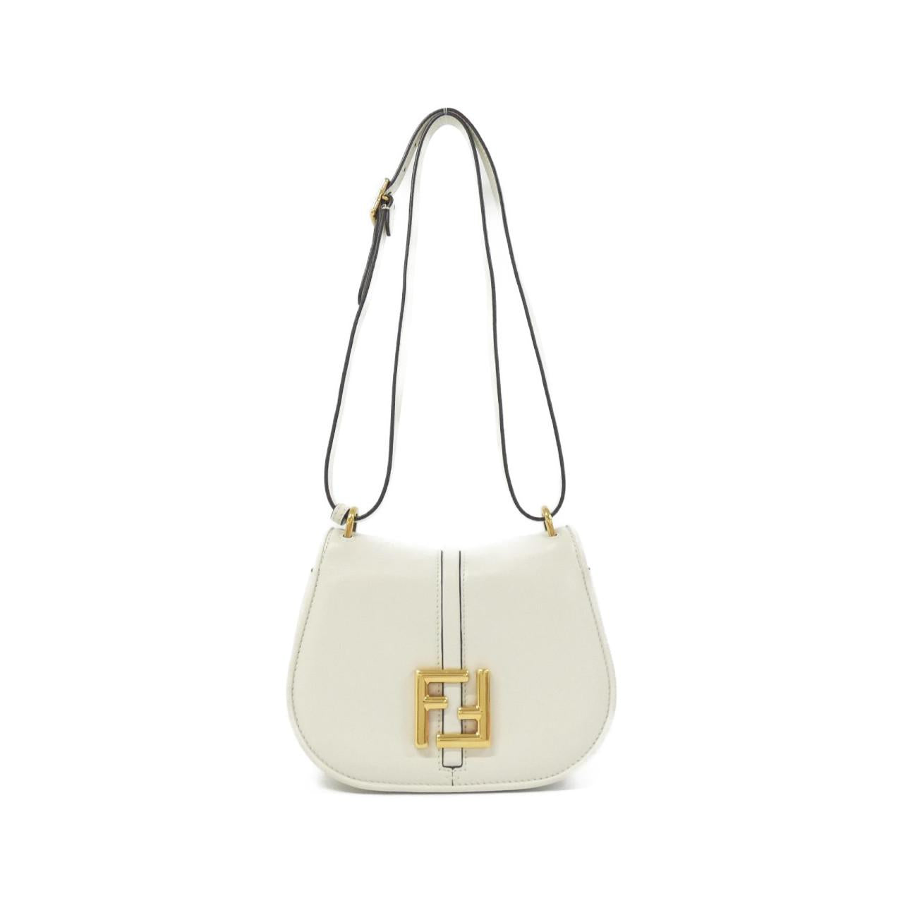Fendi Co Mon Shoulder Bag Leather Small