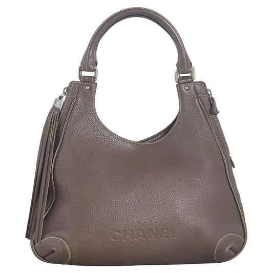 Chanel Lax Tassel Hobo Brown Shoulder Bag