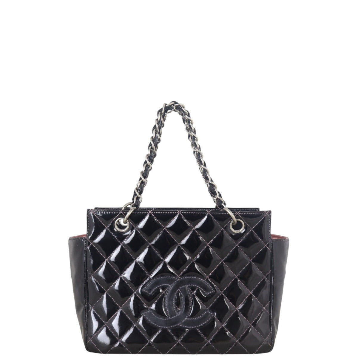 Chanel Petite Timeless Shopping Tote Patent Shoulder Bag