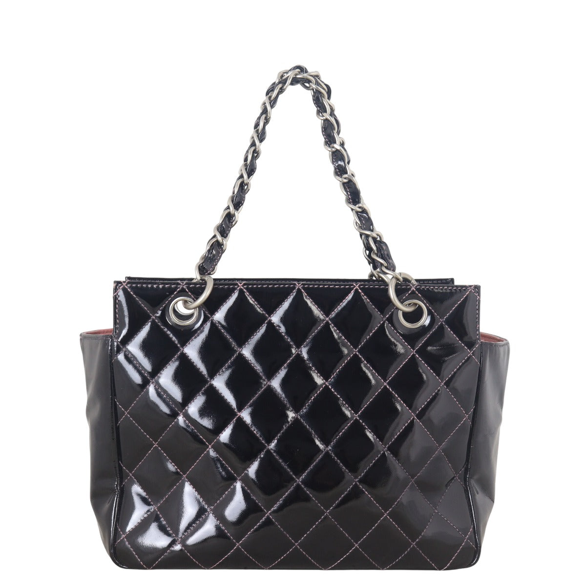 Chanel Petite Timeless Shopping Tote Patent Shoulder Bag