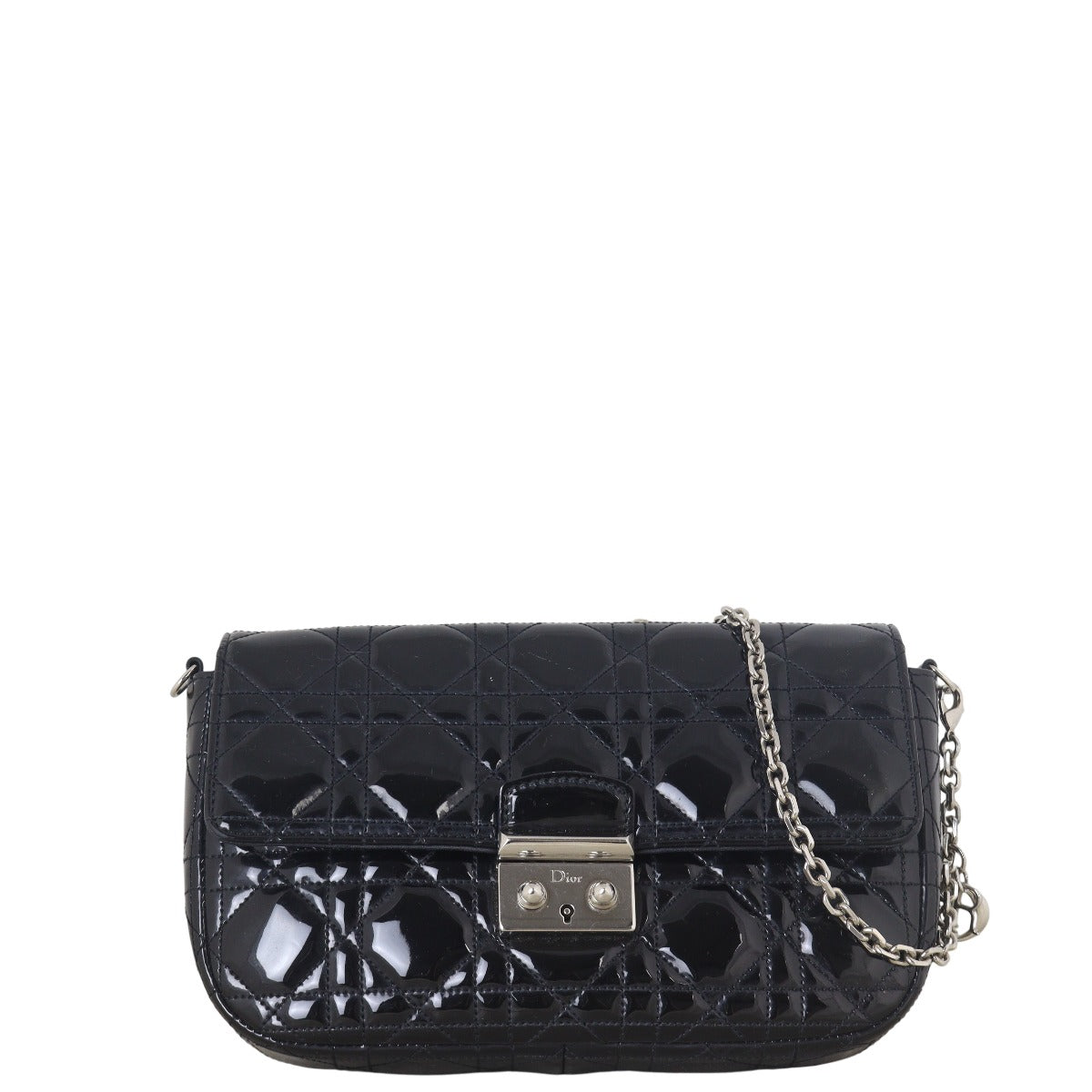 Dior Crossbody Bag Miss Promenade Pouch Patent Shoulder Bag