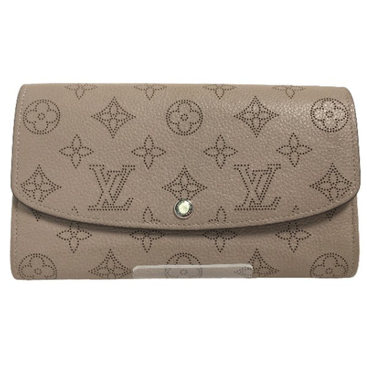 Louis Vuitton Long Purse M60144 Mahina Long Monogram Beige Wallet Case