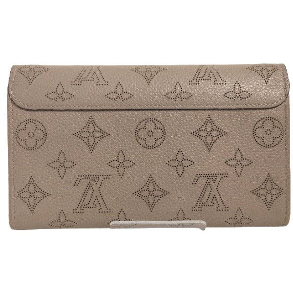 Louis Vuitton Long Purse M60144 Mahina Long Monogram Beige Wallet Case