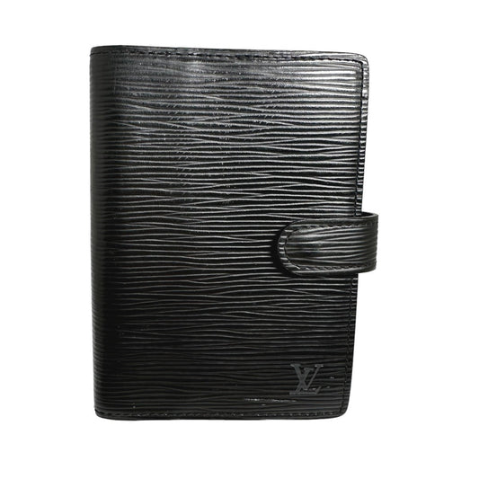 Louis Vuitton Notebook cover R20052 Epi System Leather Black Handbag