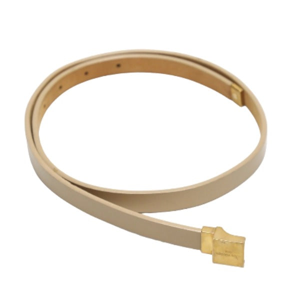 Louis Vuitton PVC Saintur Leather Beige Belt
