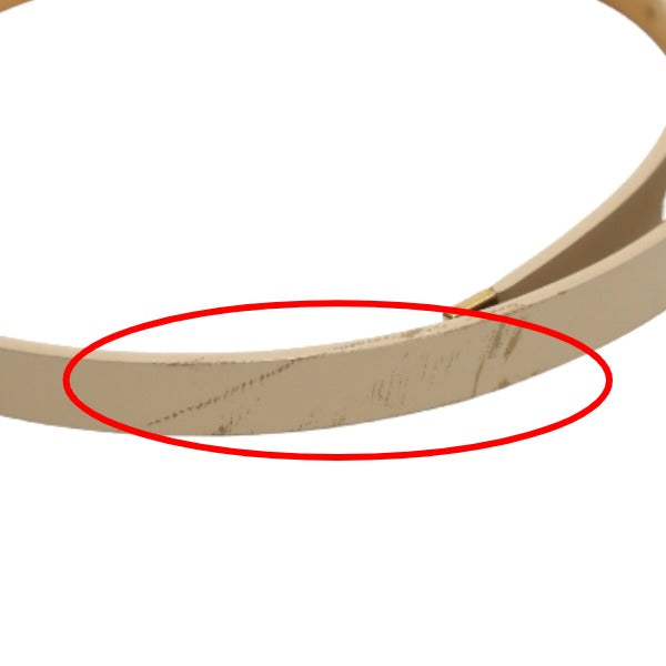 Louis Vuitton PVC Saintur Leather Beige Belt