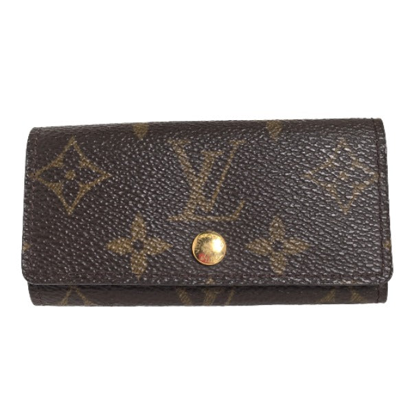 Louis Vuitton Key holder M69517 4 Monogram Canvas Brown Key Chain 3