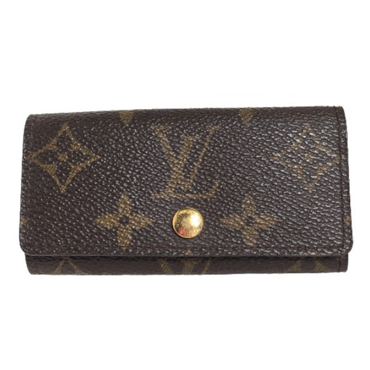 Louis Vuitton Key holder M69517 4 Monogram Canvas Brown Key Chain 3