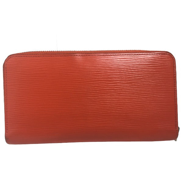 Louis Vuitton Long Purse M60310 Epi Zip Leather Orange Wallet Case