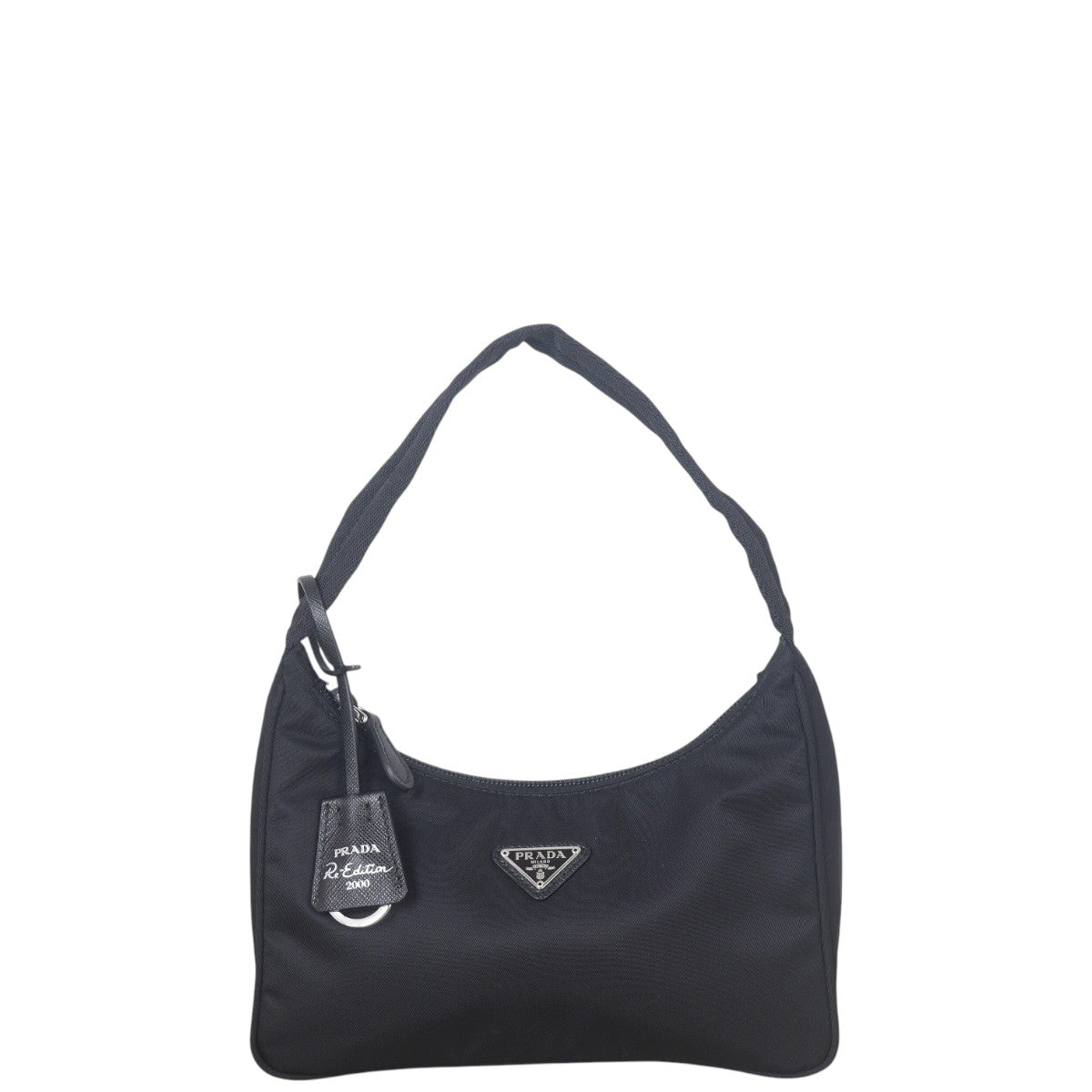 Prada Shoulder Bag Re-Edition Tessuto 2 Nylon Black Mini