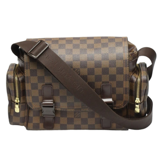 Louis Vuitton Damier Reporter Melville Canvas Brown Shoulder Bag