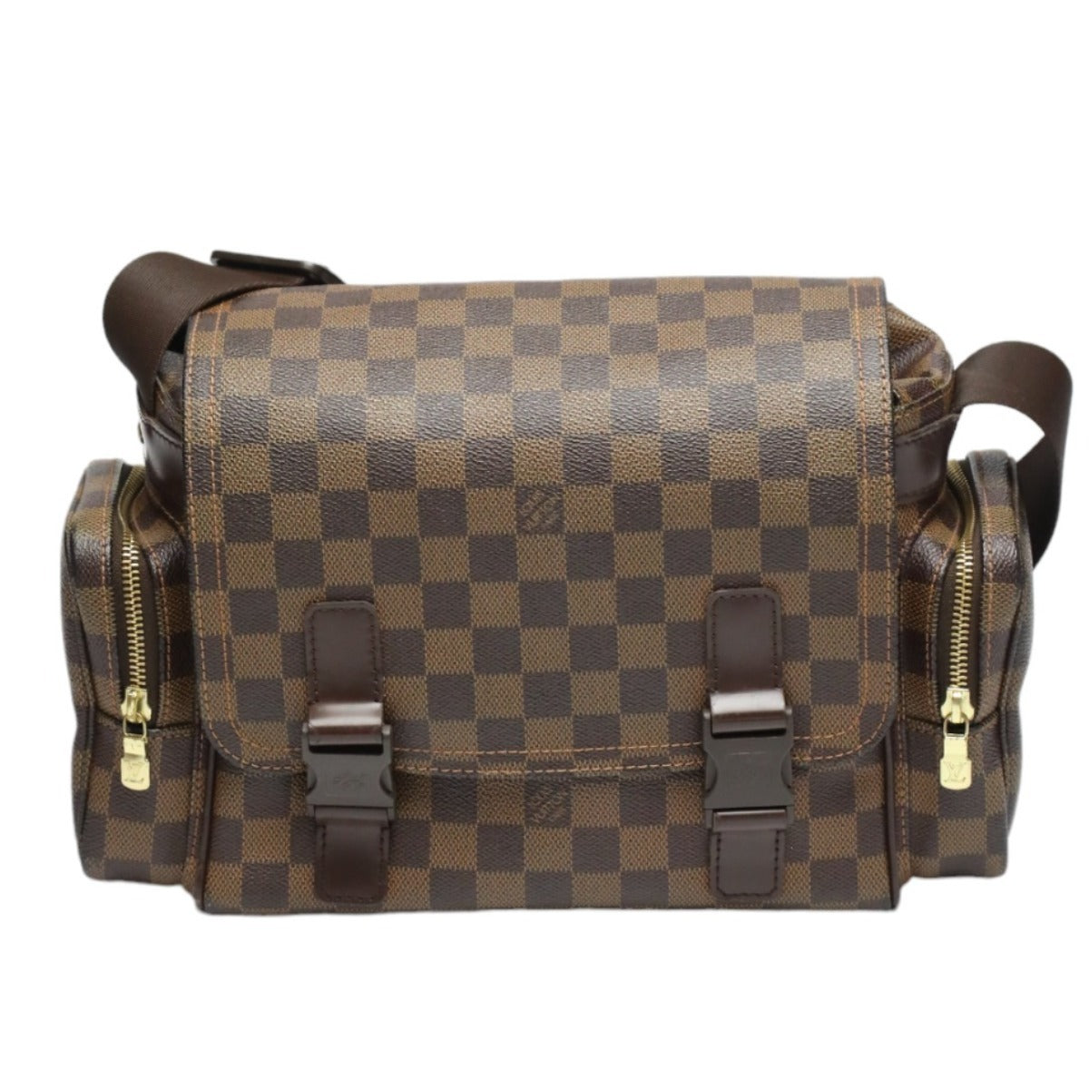 Louis Vuitton Damier Reporter Melville Canvas Brown Shoulder Bag