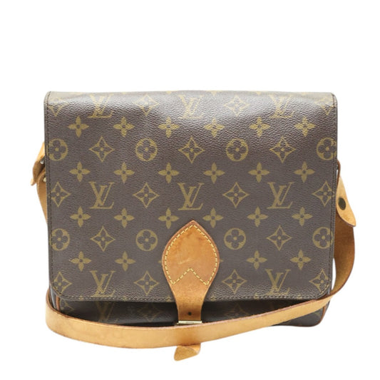 Louis Vuitton M51252 CartouchiereGM Monogram Canvas Brown Shoulder Bag