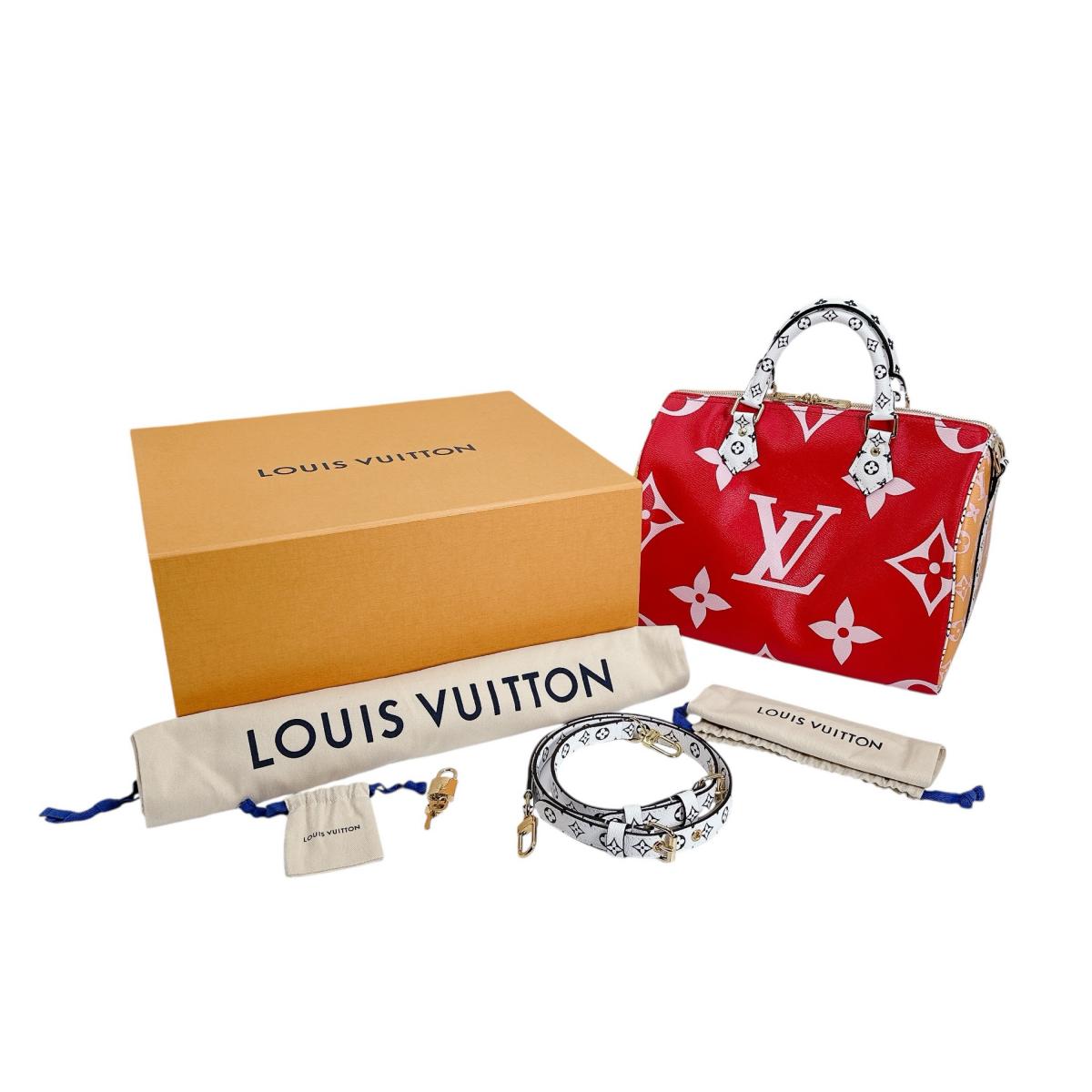 Louis Vuitton M44573 Rouge x Giant Speedy Monogram Pink Shoulder Bag