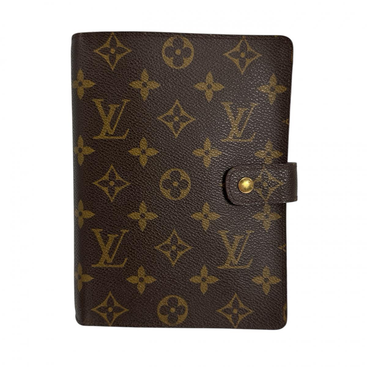 Louis Vuitton Notebook cover R20105 System notebook Monogram Canvas Brown Handbag
