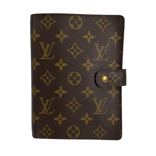 Louis Vuitton Notebook cover R20105 System notebook Monogram Canvas Brown Handbag