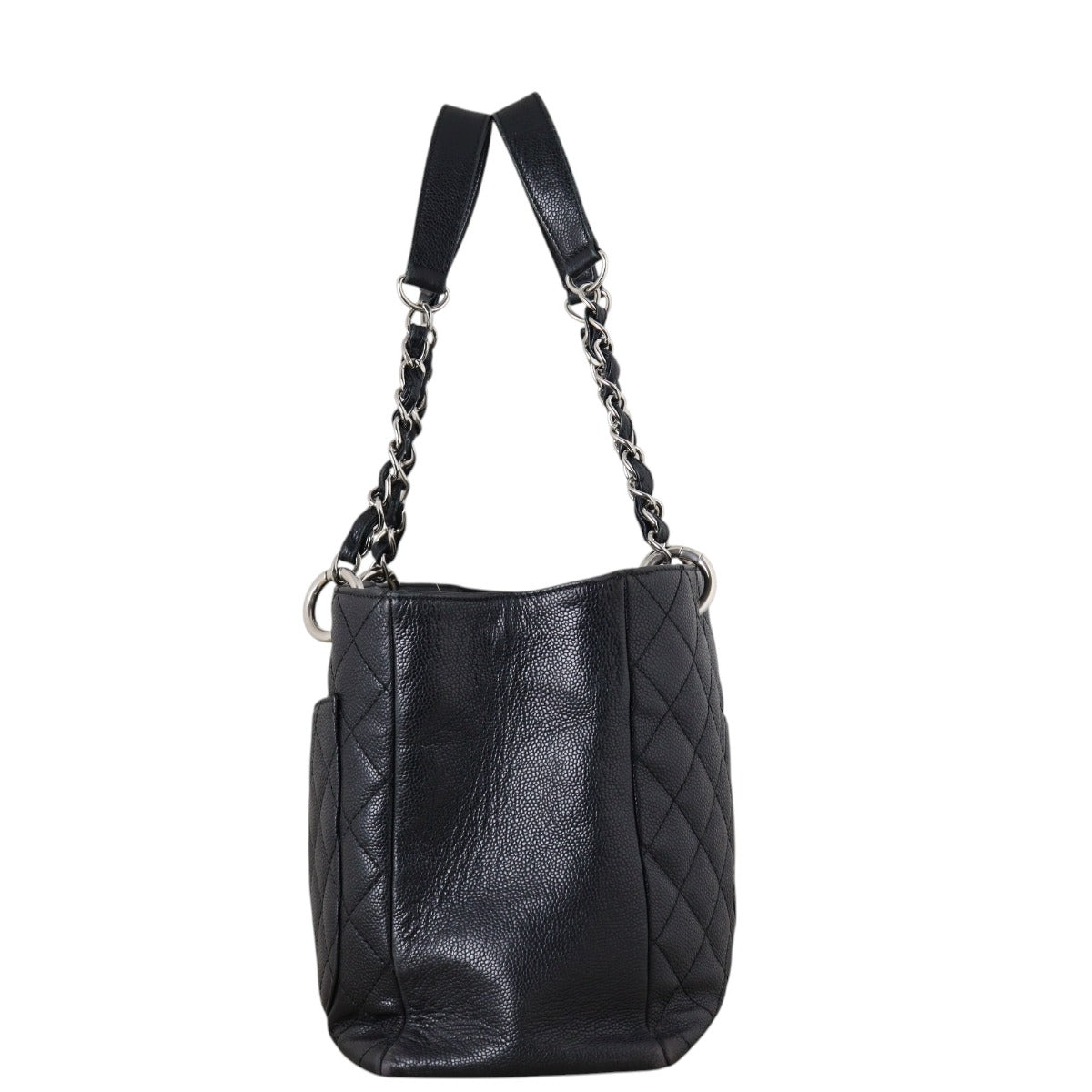 Chanel Grand Shopping Tote Quilted Black Shoulder Bag Tote 26052025