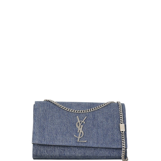 YSL Saint Laurent Kate Bag Denim Medium Crossbody Bag