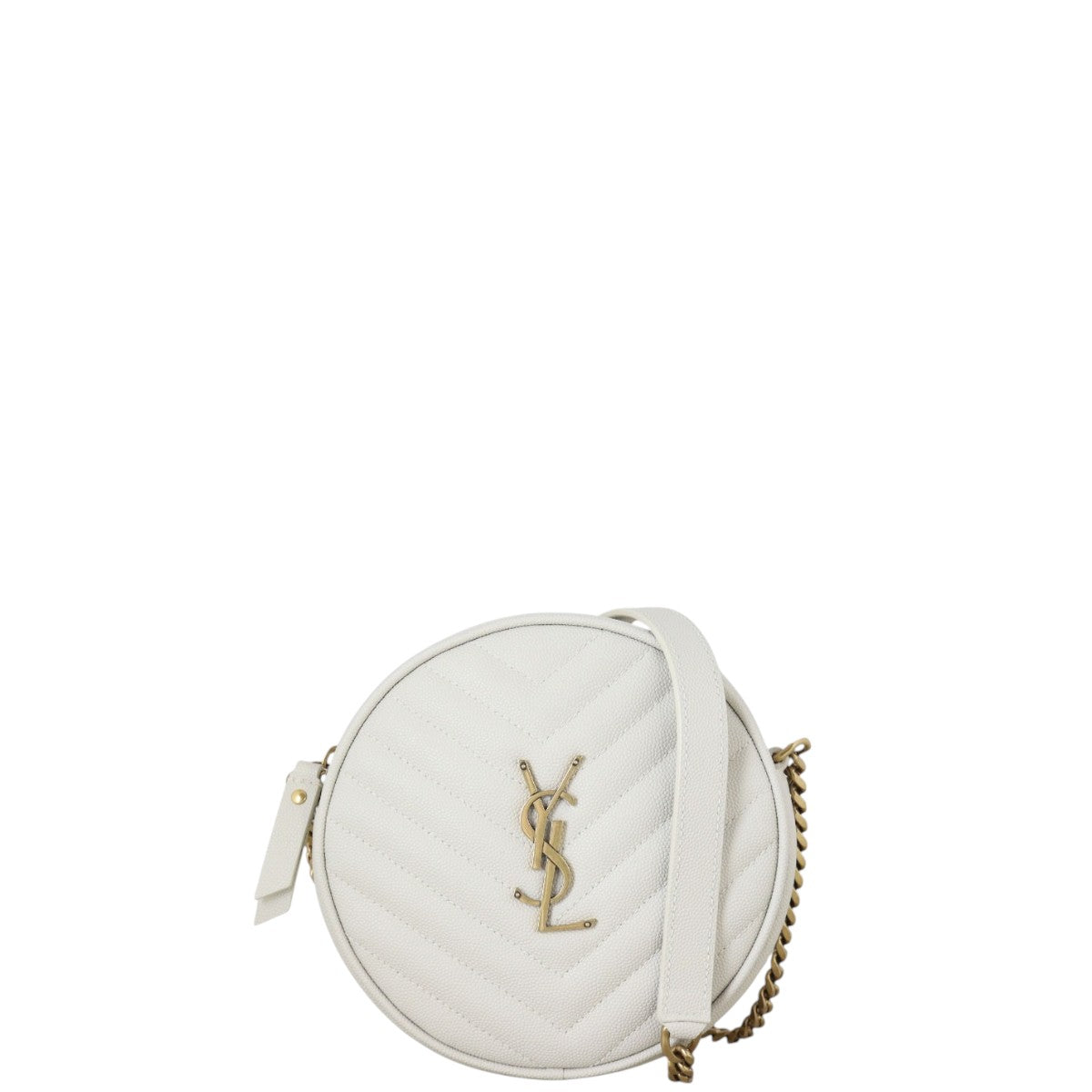 YSL Saint Laurent Vinyle Round Camera Bag Crossbody Bag