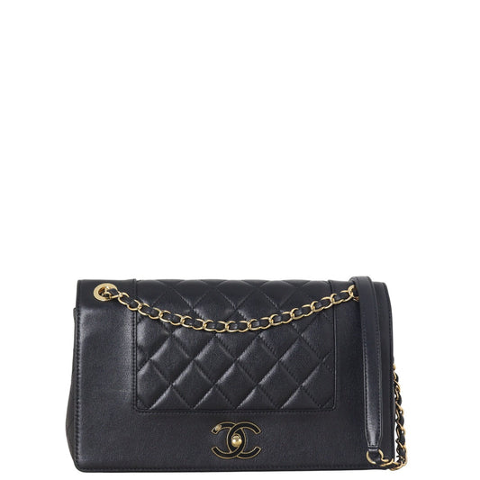 Chanel Mademoiselle Bag Quilted Black Crossbody Bag