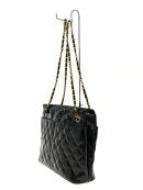 Chanel Enamel Shoulder Bag Black