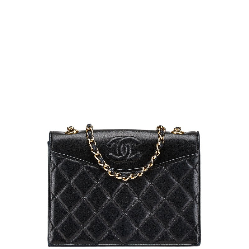 Coco Mark Matelasse Lambskin Shoulder Bag Heritage