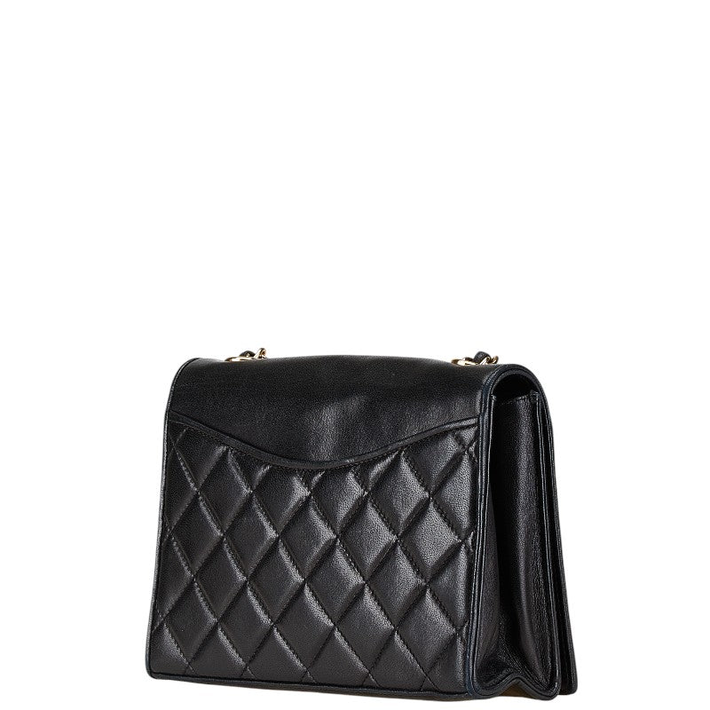 Coco Mark Matelasse Lambskin Shoulder Bag Heritage