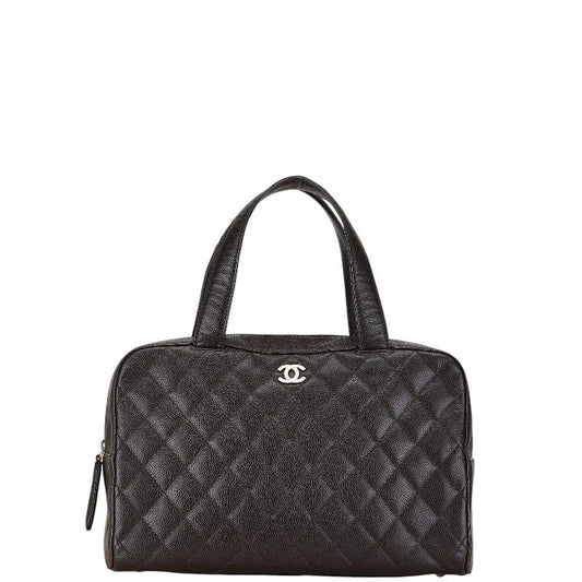 Coco Mark Caviar Skin Handbag Boston