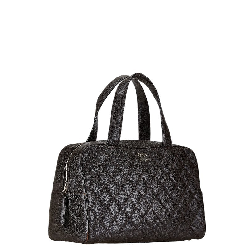 Coco Mark Caviar Skin Handbag Boston