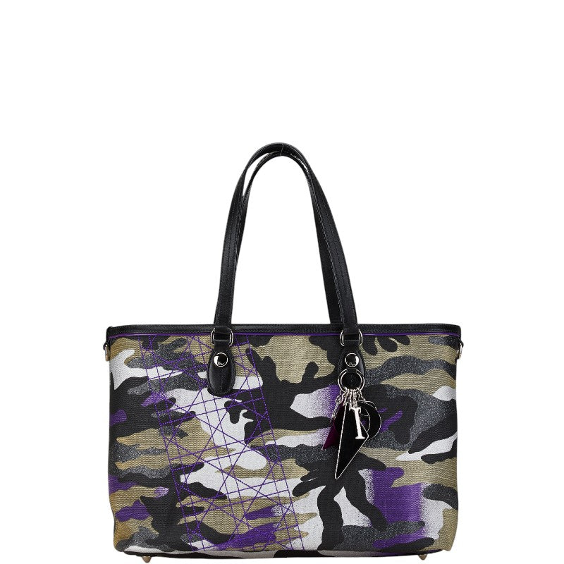 Dior Anselm Reyle Camouflage Tote Bag Leather Canvas