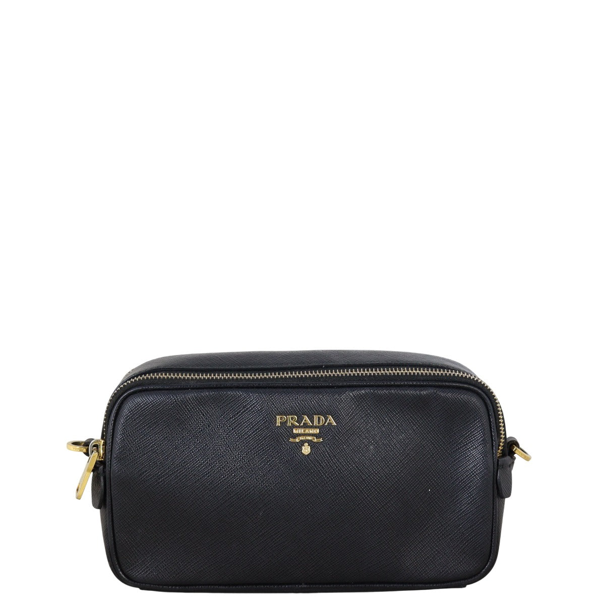 Prada Saffiano Lux Double Zip Camera Bag Travel Bag