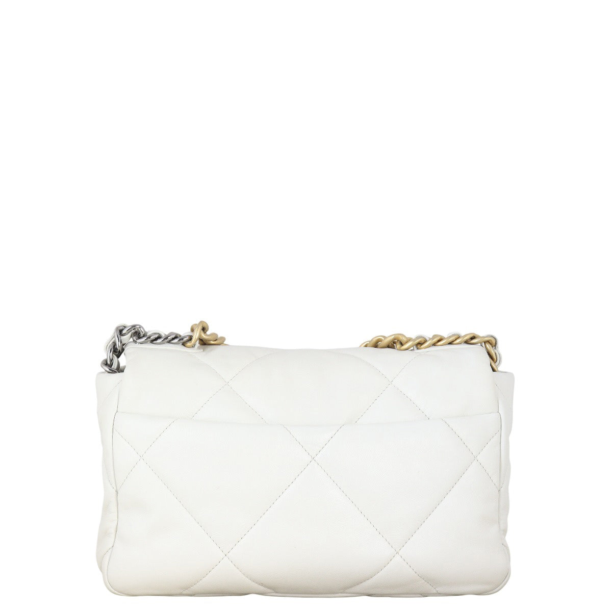 Chanel 19 Flap Bag Quilted White Crossbody Bag