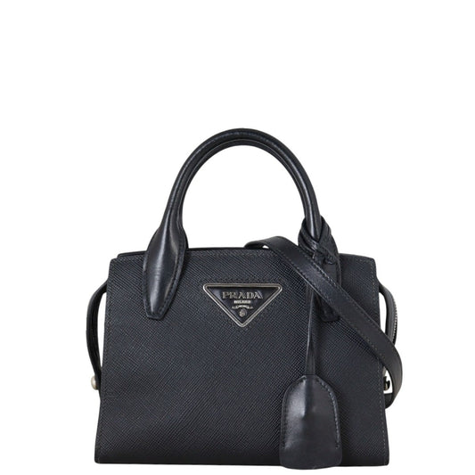 Prada Tote Bag Cuir Kristen Bag Saffiano Black Small Shoulder Bag