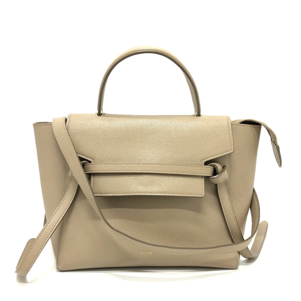 Way Handbag Women Leather Beige Travel Bag