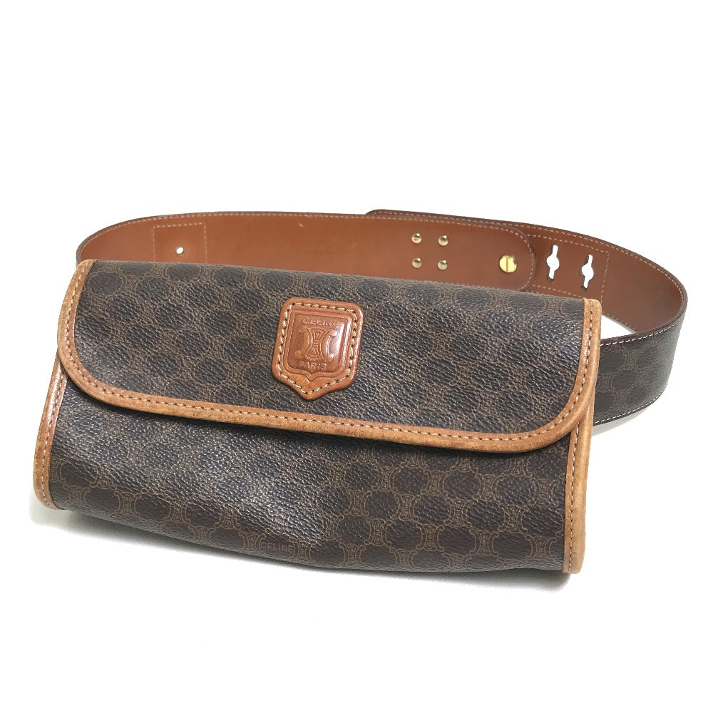 Waist Bag Pvc Macadam Women Leather Brown Travel Bag