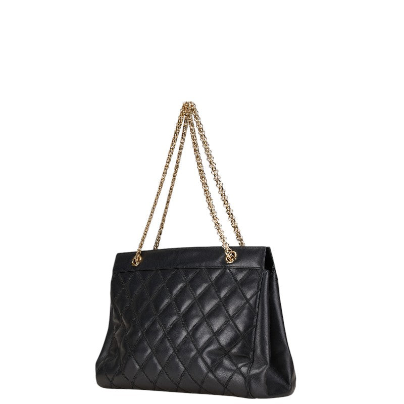Coco Mark Matelasse Lambskin Shoulder Bag Modern
