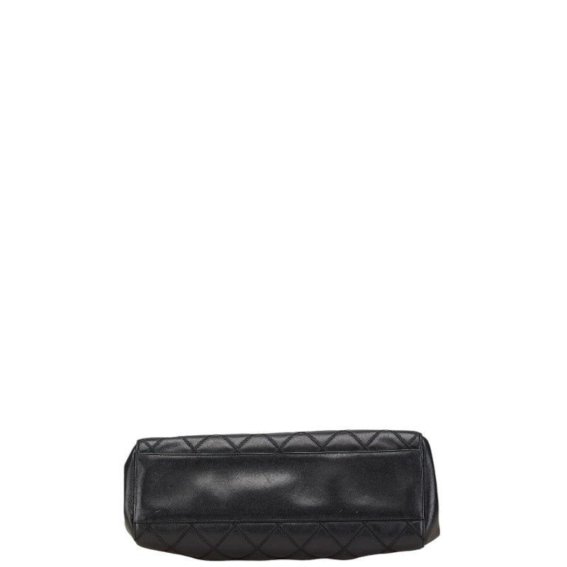 Coco Mark Matelasse Lambskin Shoulder Bag Modern