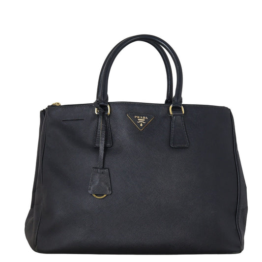 Prada Tote Bag Lux Galleria Double Tote 5 Saffiano Black Large